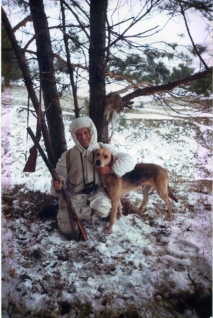 Фото охотник с собакой